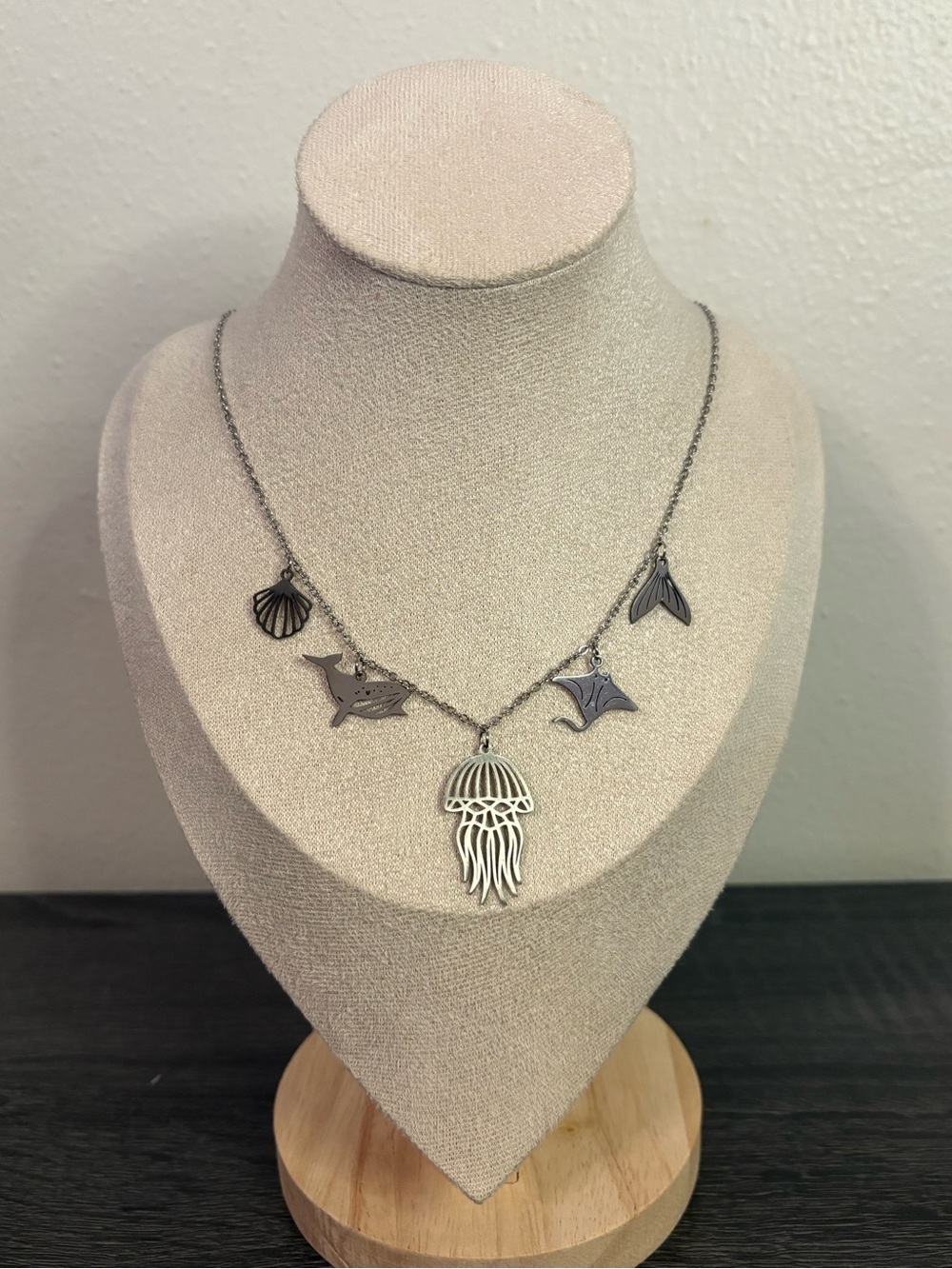 Handmade Silver Beachy Charm Necklace | Waterproof & Tarnish Resistant